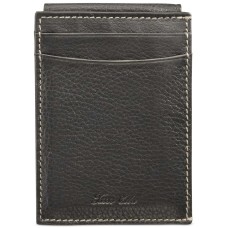Tasso Elba Men’s Naked Milled Card Case (Black, 2.75″x3.93″x0.71″)