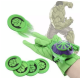  Kids Superhero Magic Gloves with Wrist Ejection Launcher, Green Giant
