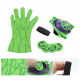  Kids Superhero Magic Gloves with Wrist Ejection Launcher, Green Giant
