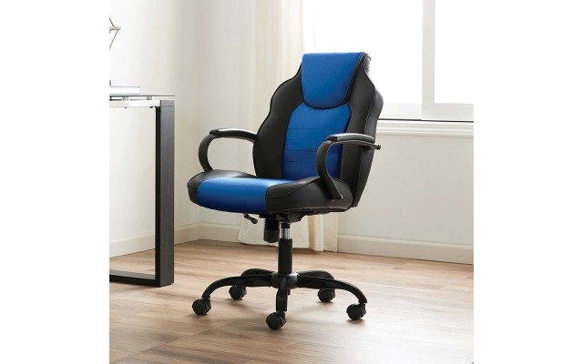 True Innovations Task Chair Pneumatic Height Adjustment, Blue