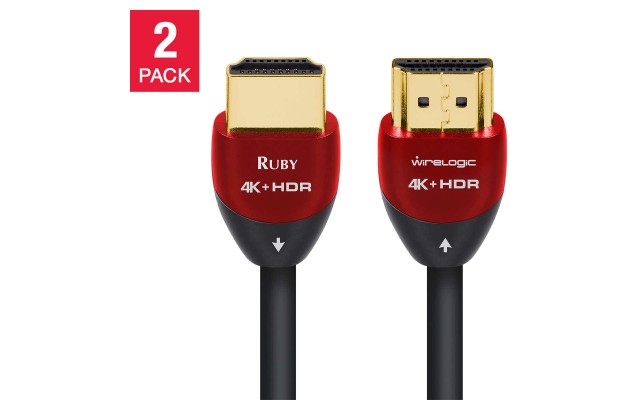  8 Feet Ruby HDMI Cable Supports 4K/8K Resolutions, 2-pack