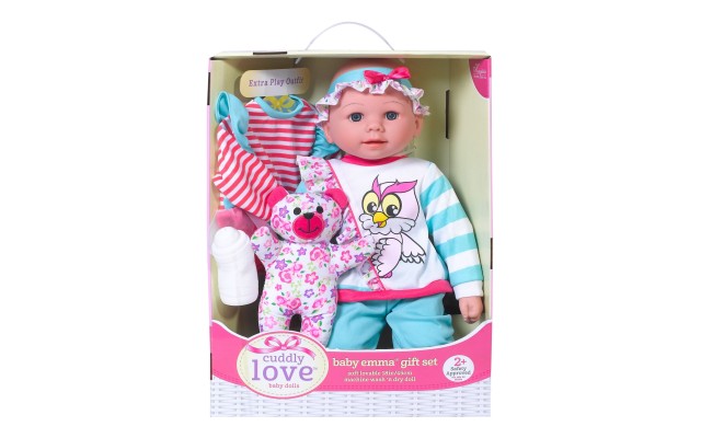 18″ Huggably Soft Doll and Playset