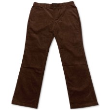 Alfani Men’s Regular-Fit Corduory Pants (Dark Brown, 40×30)
