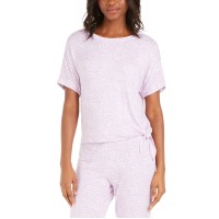 Alfani Women’s Side-Tie Pajama T-Shirt (Purple, Small)