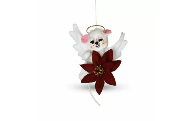  3in Poinsettia Angel