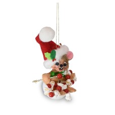Annalee 3in Stringing Popcorn Mouse