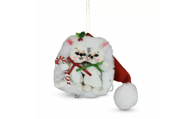  3in Very Merry Mice in Hat
