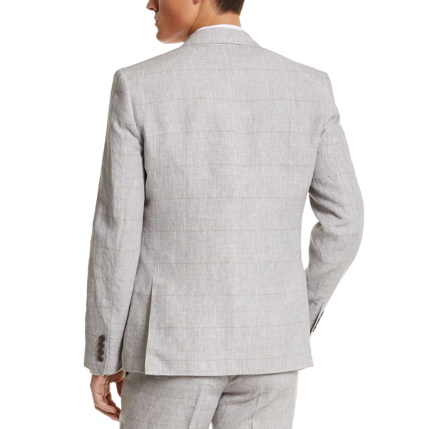 plaid linen suit