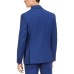  Men’s Slim-Fit PerFormance Active Stretch Blue Sharkskin Suit Separate Jacket