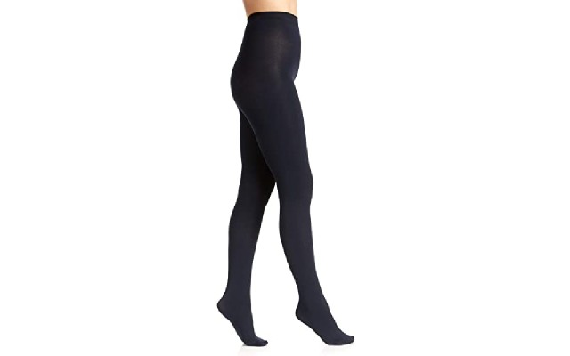  Women’s Cozy Hose Fleece Tights, Navy, 3X-4X