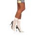  Women’s Daisy Floral Anklet With Scalloped Top