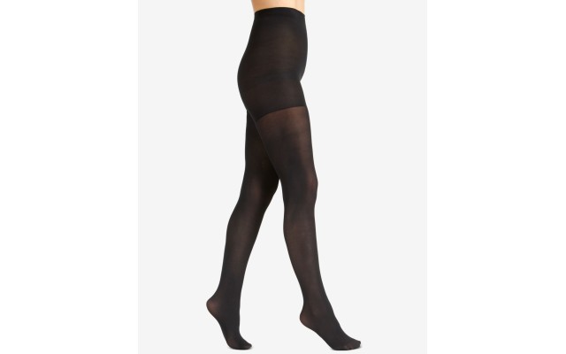  Women’s Luxe Opaque Control Top Tight, Black, P