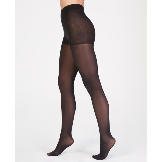  Women’s The Easy On! Get Skinny Microfiber Shaping Tights (Black, Tall)