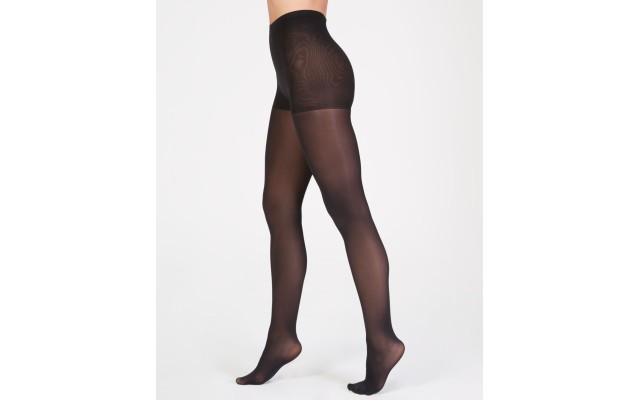  Women’s The Easy On! Get Skinny Microfiber Shaping Tights (Black, Tall)