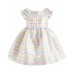 Bonnie Baby Baby Girls Pastel Striped Dress