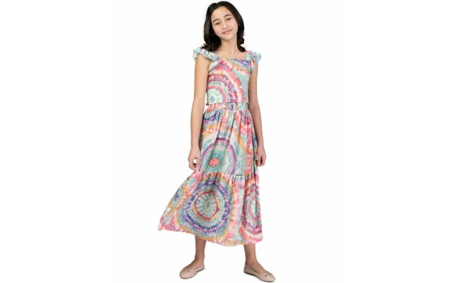 Bonnie Jean Big Girls Tie Dyed Top And Maxi Skirt Set, 2 Piece