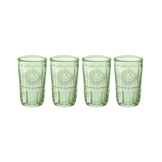 Bormioli Rocco Pastel Green Romantic Water Glass, Set of 4