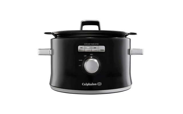  5.3-Quart Precision Control Slow Cooker Removable Pot Ceramic Coated