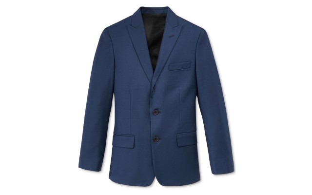  Boys’ Big Blazer Suit Jacket (Bright Blue, 16 Husky)