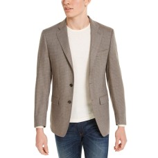 Calvin Klein Mens Slim-fit Sport Coat Creamtan 36s