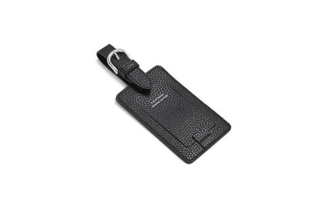  Leather Luggage Tags, Black