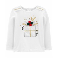 Carter’s Toddler Girl Christmas Jersey Tee