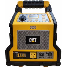 CAT Personal Power Station Upgraded 1200 Peak AMP Faster Air Compressor 6.2 AMP USB Power Bank