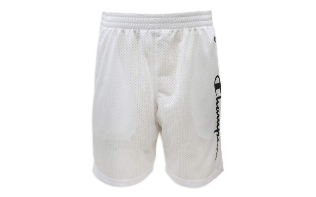  Boys Heritage Script Mesh Short (X-Large, White/Black)