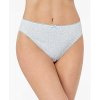 Charter Club Women's Pretty Cotton Hi Cut Bikini Panty