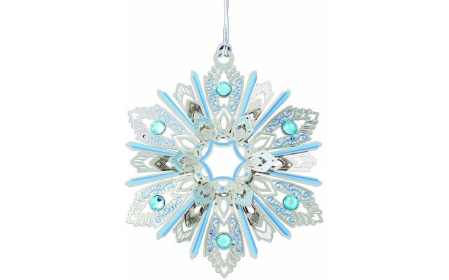  Jeweled Snowflake Ornament