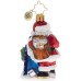  Hand-Crafted European Glass Christmas Ornament, Dear Santa Gem