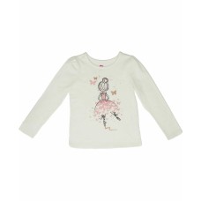 Epic Threads Long Sleeve Puff Holiday Ivory 3T