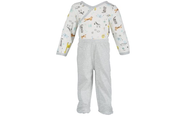  Baby Boys 2-Pc. Safari-Print Bodysuit & Pants Set (0-3 Months)