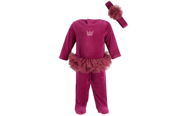  Baby Girls Ft Ballerina Coverall