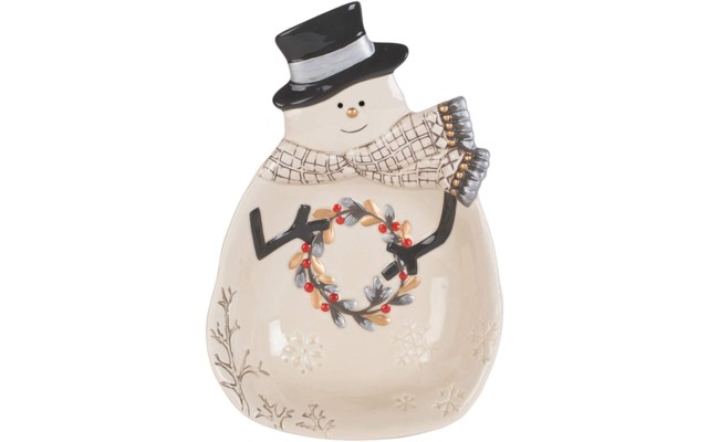  Wintry Woods Snowman Serve Bowl