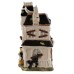 Fitz & Floyd Halloween Harvest Haunted House Cookie Jar (10.5″L x 8.75″W x 15″H)