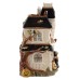 Fitz & Floyd Halloween Harvest Haunted House Cookie Jar (10.5″L x 8.75″W x 15″H)