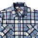  Men's Plaid Fleece Shirt, Blue, X-Large