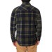  Men's Plaid Fleece Shirt, Green, 3XL
