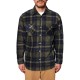  Men's Plaid Fleece Shirt, Green, Medium