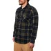  Men's Plaid Fleece Shirt, Green, Medium