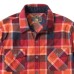  Men's Plaid Fleece Shirt, Red, 3XL