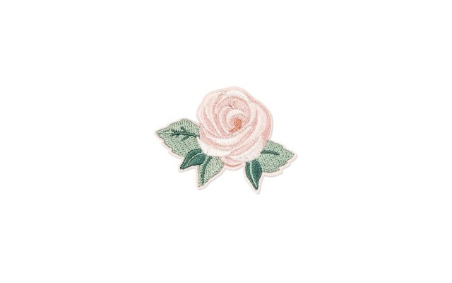  Embroidered Adhesive Rose Patch