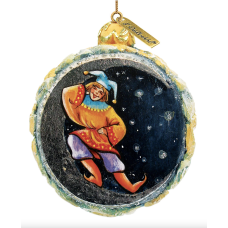 G.DeBrekht Hand Painted Winter Forest Scenic Ornament