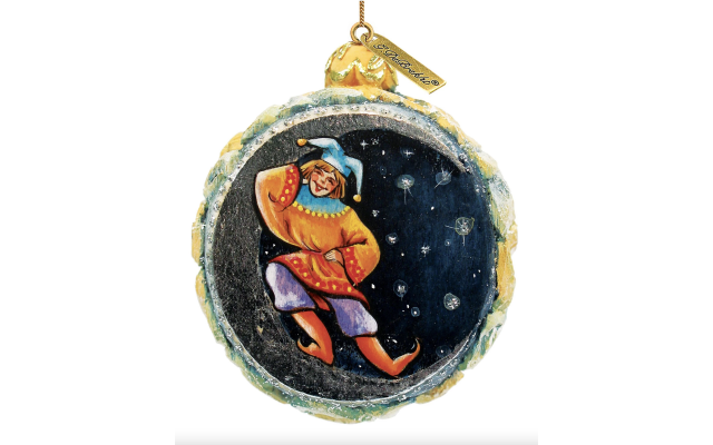  Hand Painted Winter Forest Scenic Ornament