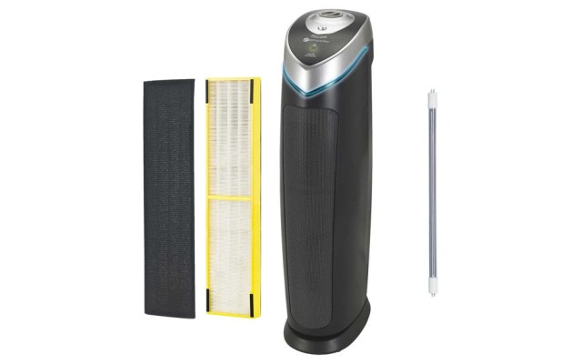  4-in-1 Air Purifier Tower with True HEPA Filter with Bonus Filter and Bulb
