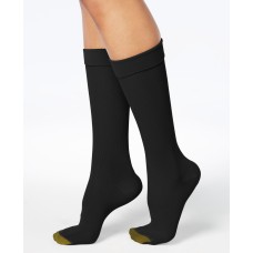 Gold Toe womens Moderate Compression Ribbed Over the Calf Socks