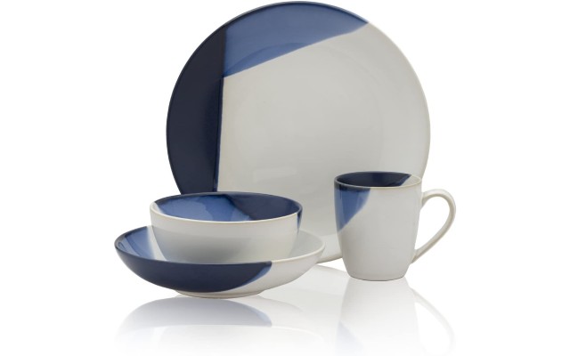 Gourmet Basics by  Caden 16-Piece Dinnerware Set