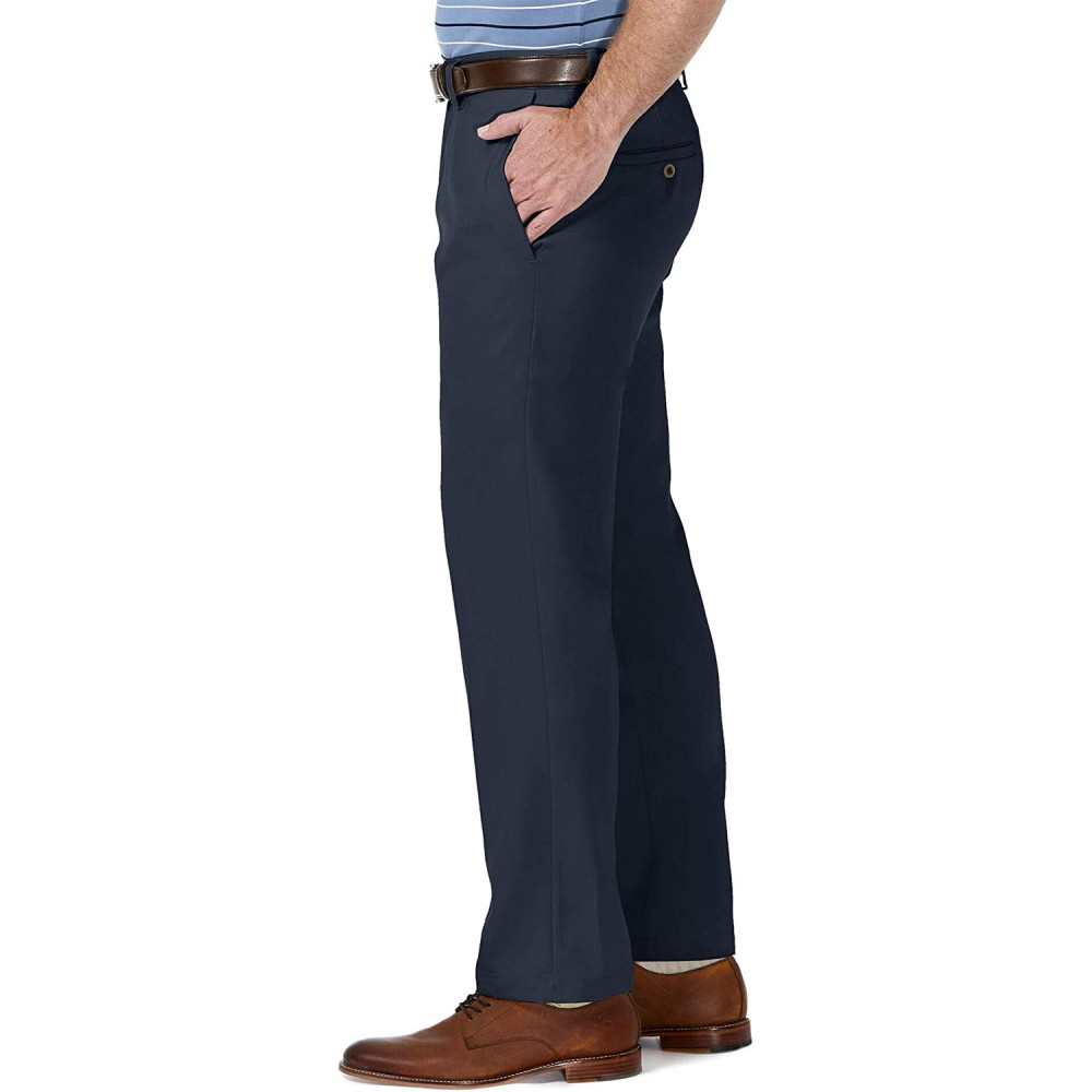 Haggar Men’s Cool 18 Pro Straight Fit Flat Front Superflex Waistband Pant