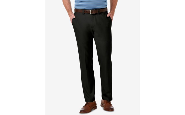  Men’s Cool 18 Pro Straight Fit Flat Front Superflex Waistband Pant Black 42×32
